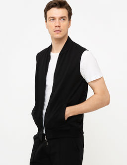 Siyah Slim Fit Sweatshirt