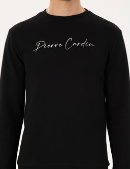 Siyah Regular Fit Sweatshirt - Pierre cardin фото 6