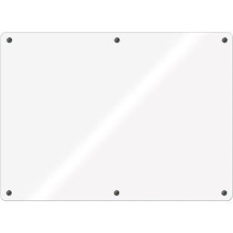 Доска стеклянная магнитная, 100х200, Attache, белый