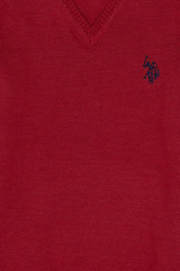K_z _ocuk Vi_ne V Yaka Basic Kazak Sepette S_rpriz _ndirim - U.s. polo assn фото 3