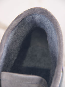 Полуботинки 304.taskanagr.Серый замок замша/байка