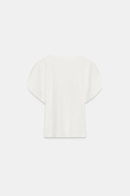 CAMISETA MANGA JAPONESA / Blanco roto