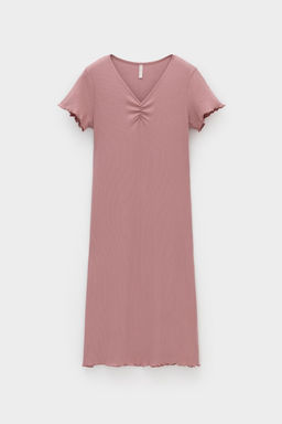 Е 10063/серая пудра сорочка ночная жен