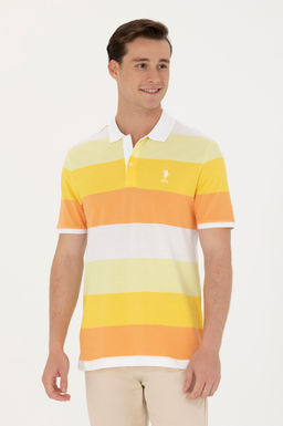 U. S. Polo Assn Мужская оранжевая футболка с воротником-поло - U.s. polo assn фото 17