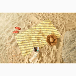 Пештемаль Полосы 100х180 см, жёлтый - Lovelife фото 9