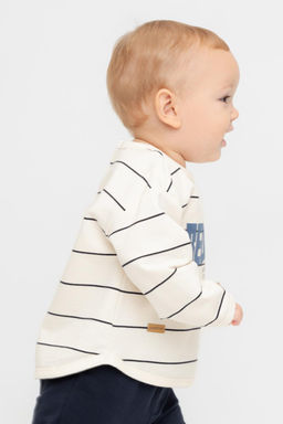 КР 302755/суровый,индиго,полоска к568 джемпер (свитшот) д/мал яс - Crockid фото 3