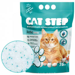 Наполнитель впитывающий силикагелевый CAT STEP Arctic Breeze, 3,8 л  фото 2