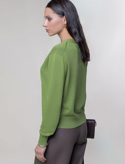 Жакет тонкой вязки из вискозы с нейлоном - Vilatte фото 4