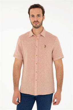 U. S. Polo Assn / Мужская рубашка с коротким рукавом в плитку