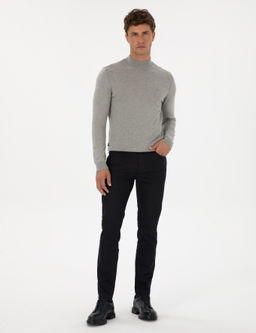 Lacivert Slim Fit Jean Pantolon