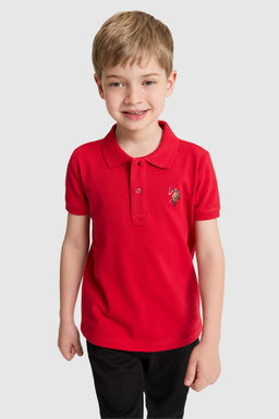 Erkek _ocuk K_rm_z_ Polo Yaka Basic Ti__rt - U.s. polo assn фото 3