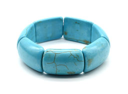 Браслет сегмент 20*30мм из бирюзы (имитация)