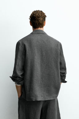 SOBRECAMISA 100% LINO / Plomo - Zara фото 3
