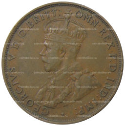 Монета 1 пенни 1933 года Австралия