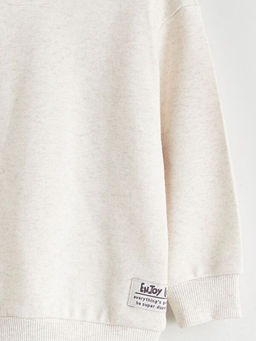 Bisiklet Yaka Uzun Kollu Erkek ?ocuk Sweatshirt