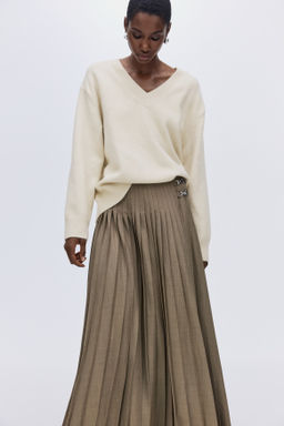 Jersey oversize con cuello de pico - H&m фото 5