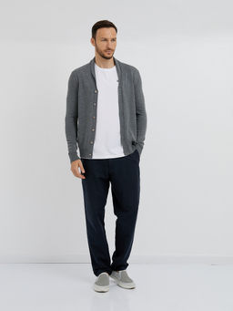 мужской базовый кардиган на пуговицах - Glenfield фото 3