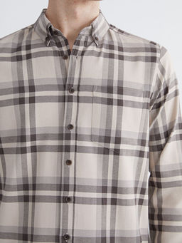 Regular Fit Uzun Kollu Ekose Erkek G?mlek