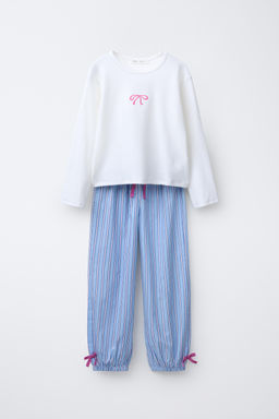 6-14 YEARS/ PYJAMA SET WITH BOWS