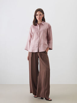 Beli Lastikli Modal Kar???ml? Kad?n Pantolon