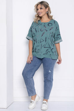 Блуза Симона НЬЮ (олива) Б12590-20 - Lt collection фото 10