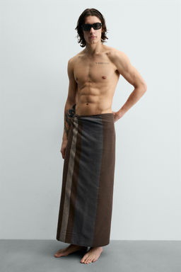 TOALLA PLAYA RAYAS / Marr?n - Zara фото 2