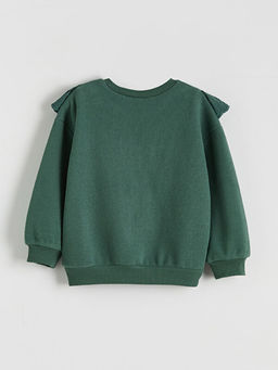 Bebe Yaka K?z ?ocuk Sweatshirt ve Tayt Pantolon