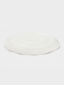 Тарелка обеденная Доляна Млечный путь, d=25 см, фарфор, серая  фото 3