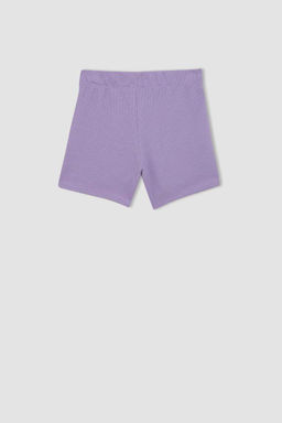 Вафельные шорты для девочек - Defacto фото 9