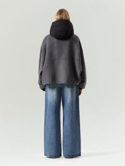 ЕМКА / Полупальто из шерсти с отстегивающимся капюшоном - Emka фото 5