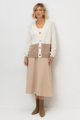 ЕВТ 7023/темно-бежевый юбка жен