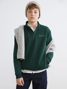 Dik Yaka Erkek ?ocuk Sweatshirt