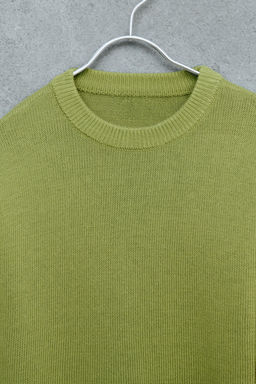 STORIESZ - JERSEY PUNTO CON ALGOD?N Y LINO / Verde - Zara фото 3