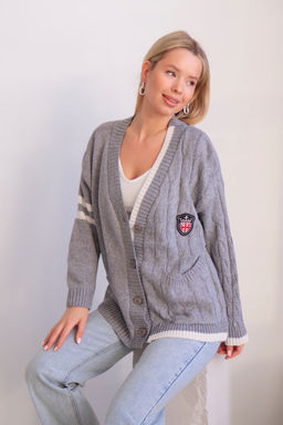 Martichelli Кардиган серый  фото 4