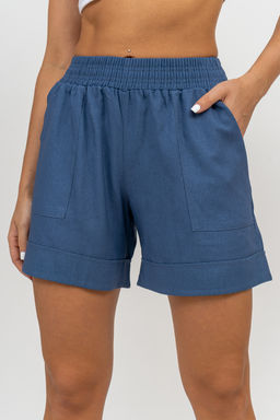 Шорты Натали 36781 из полиэстера с льном  фото 39