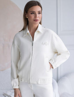 VILATTE / Бомбер из эластичного денима  фото 6