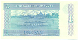 Банкнота 1 кьят 1996 года Мьянма