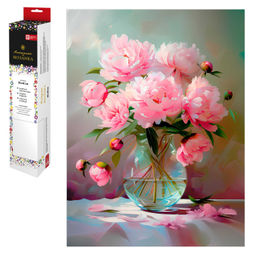 Алмазная мозаика арт. 68628 / 50 ПИОНЫ, размер: 30*40 см,