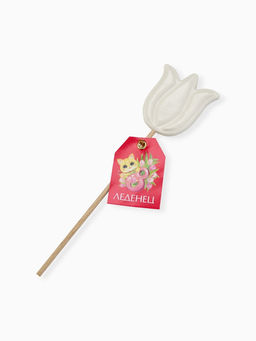 Цена за 2 шт. Леденец на палочке тюльпан 8 Марта - Фабрика счастья фото 3