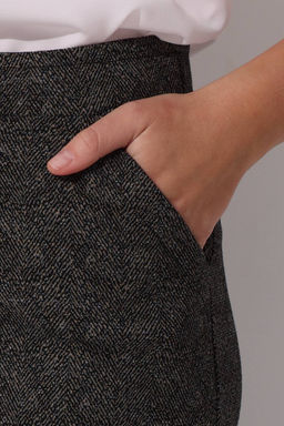 Юбка женская 144/02/Черный, коричневый - Rise фото 2