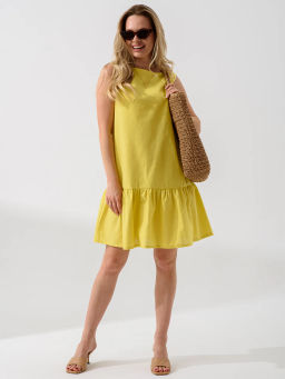 Платье Колокольчик хлопок со льном - Оптима фото 2