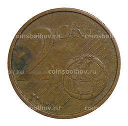 Монета 2 евроцента 2001 года Испания