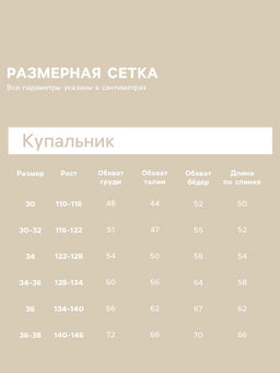 Купальник для девочки слитный MINAKU «Фрукты» с рукавами, рост 110-116 см
