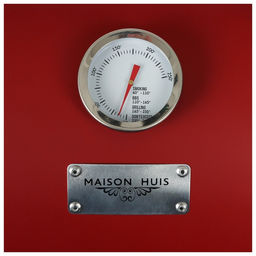 Гриль-коптильня Maclay, с температурным датчиком, цвет красный  фото 6