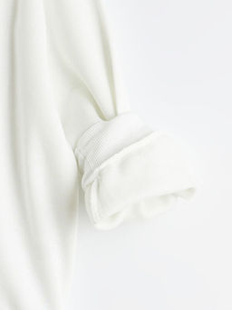 Bisiklet Yaka Supergirl Bask?l? K?z ?ocuk Sweatshirt