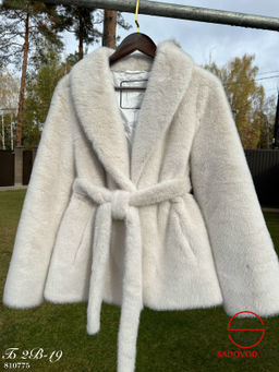 Шуба на кулиске с поясом - Bruno фото 3