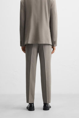 HERRINGBONE SUIT TROUSERS - Zara фото 3