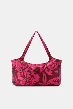 MAXI BOLSA ESTAMPADO FLORES / Fucsia