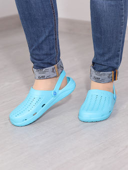 Кроксы синие