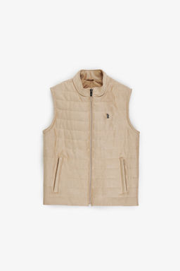 Erkek Bej Deri Ceket - U.s. polo assn фото 6